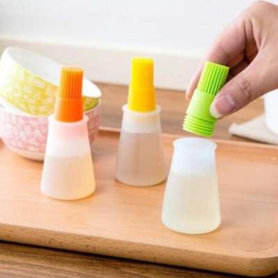 High Quality Portable Flapjack Barbecue Oil Brushes Silicone Baking Kitchen Oil Brush High Temperature 2019